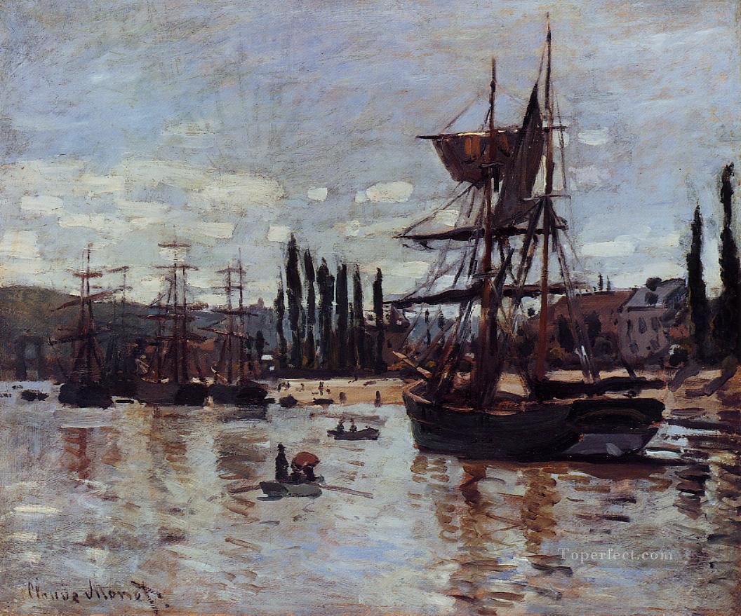 ルーアン クロード モネのボート油絵